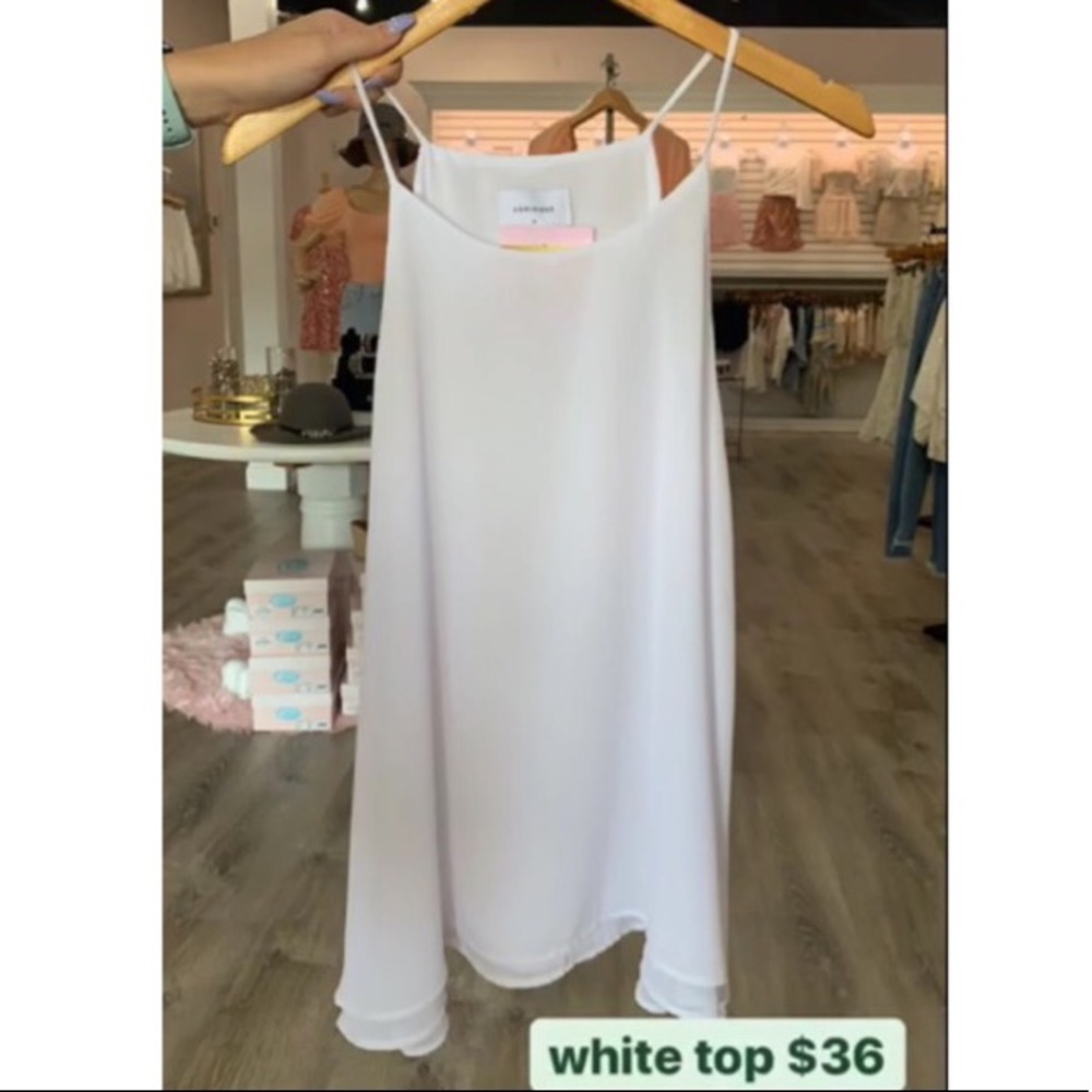 White flowy Top